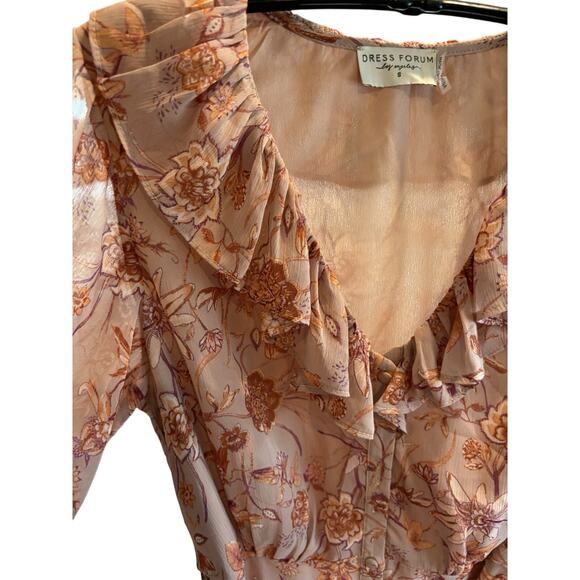 dress forum Los Angeles Floral Pink Size Small - Picture 5 of 10